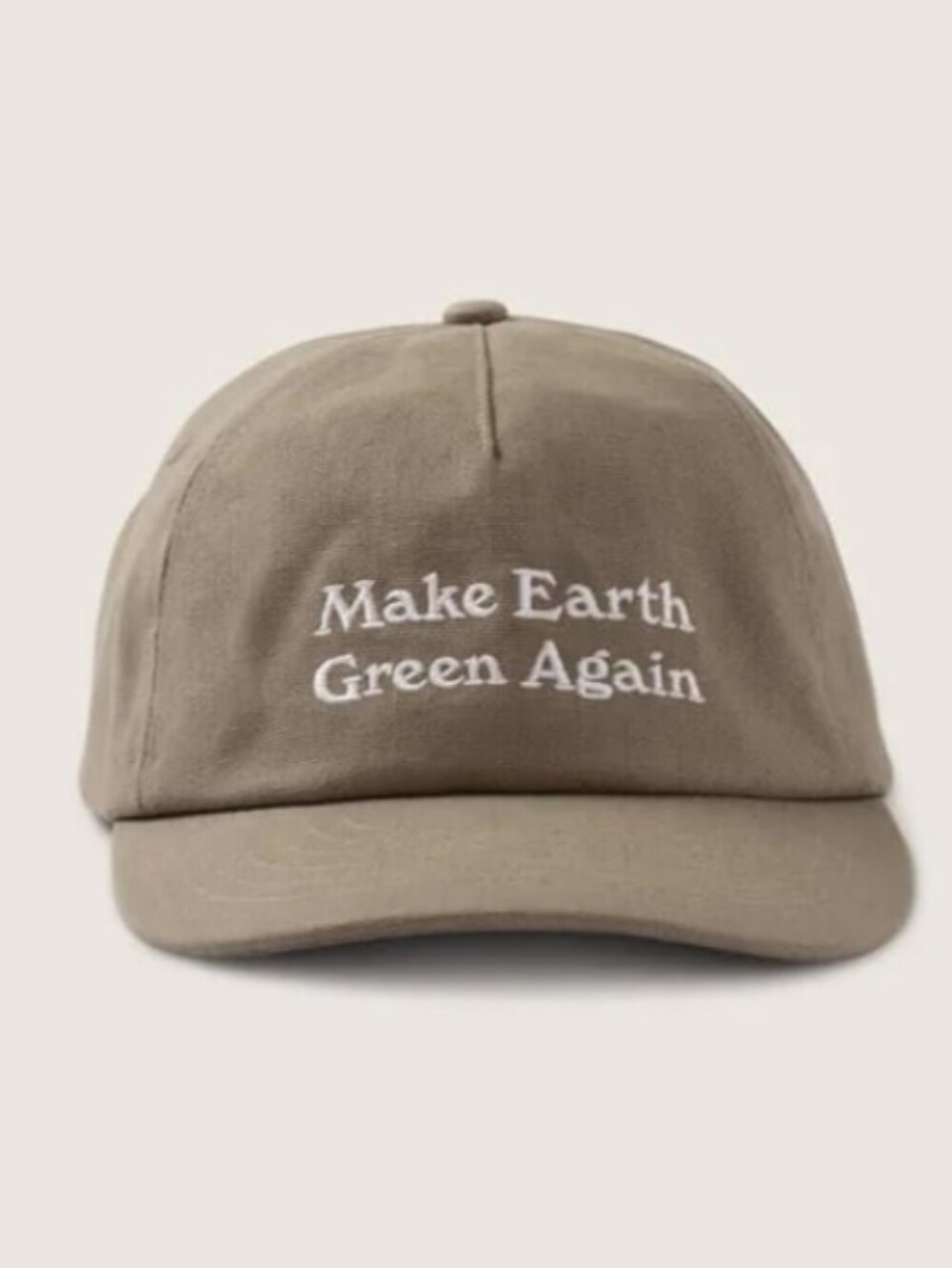 NWOT Make Earth Green Again - Will + Bear Earth Cap Recycled Hemp Hat Sage Green